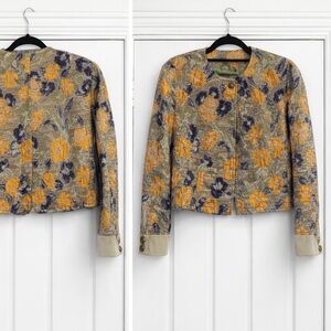 Etro  Women's Blazer with Orange and Purple Accents